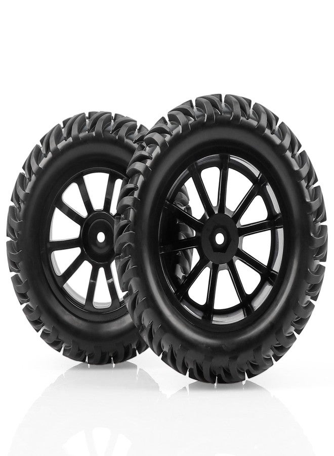 AIMROCK 12mm Hex RC Wheels & Tires Pre-glued 2.8 Tires Wheels for 1/10 Traxxas Stampede Hoss 2WD 4x4 VXL Redcat Volcano EPX Pro S30 Blackout XTE Monster Truck, 4-Pack - Image 4